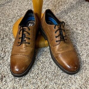 Nunn Bush Memory Foam Brown Oxfords Sz 10.5